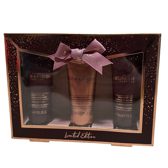Baylis and Harding Hand Cream Gift Set Midnight Plum & Wild Blackberry - Picture 1 of 2